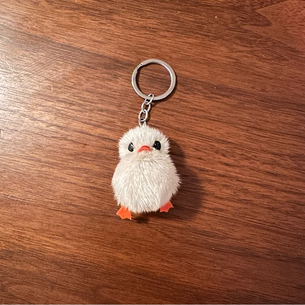 Handmade Fur Chick Keychain